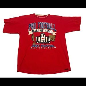 Vintage Pro Football Hall of Fame 1993 Festival Red Shirt Size Large